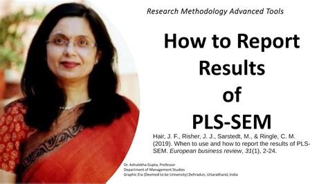 how to report sem results apa